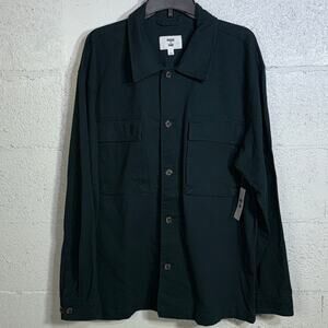 Mode of One Men's Relaxed-Fit Utility Shirt Jacket Deep Malachite Large $70